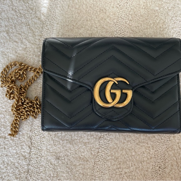 GG MARMONT MINI BAG - Wallet on Chain - Picture 3 of 5